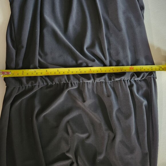 White House Black Market Dress Womens Small Black Sleeveless Maxi Dress Keyhole - Picture 10 of 13